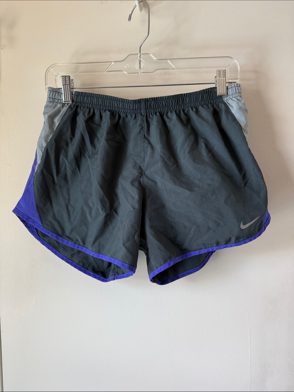 Nike Men’s Black Shorts with Purple Trim